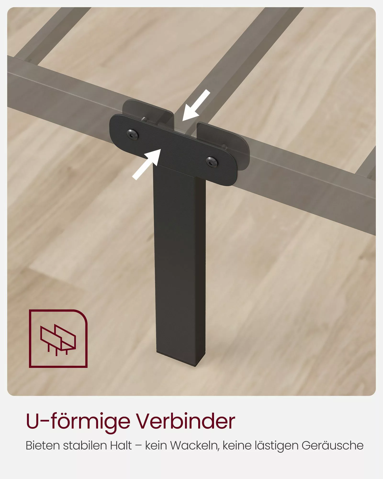 VASAGLE Bettgestell (1-tlg., 90 x 200 günstig online kaufen