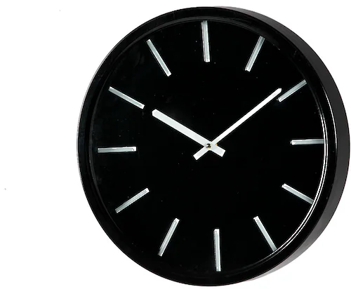 Ambiente Haus Wanduhr »Wanduhr Black 35cm« günstig online kaufen