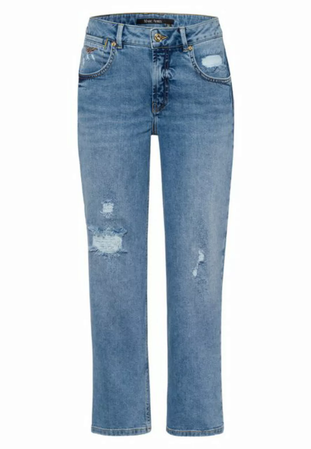 MARC AUREL Destroyed-Jeans Jeans-Hosen light blue denim günstig online kaufen