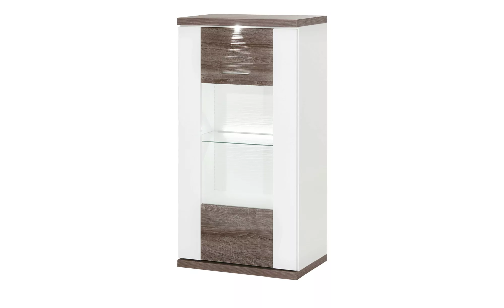 uno Vitrine   Titan ¦ holzfarben ¦ Maße (cm): B: 66 H: 131 T: 42 Schränke > günstig online kaufen