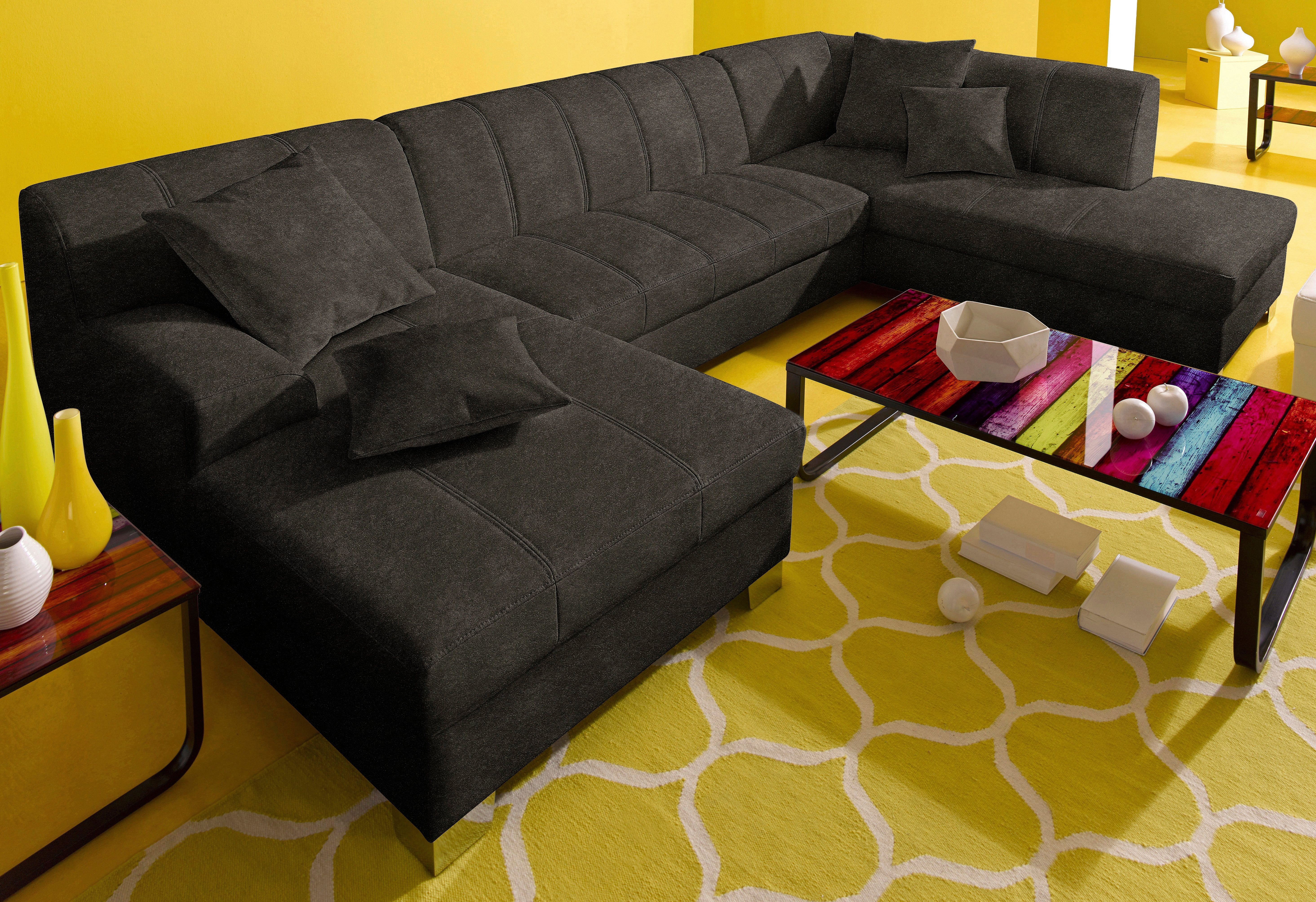 DOMO collection Wohnlandschaft "Turah moderne Steppung, incl. Zierkissen, a günstig online kaufen
