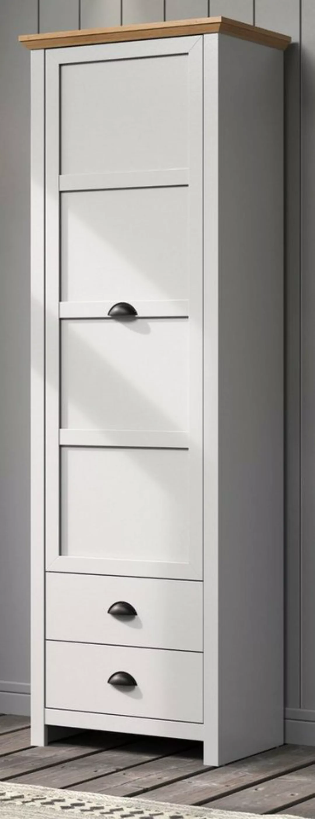 trendteam Garderobenschrank Landside (in hellgrau mit Artisan Eiche, 65 x 2 günstig online kaufen