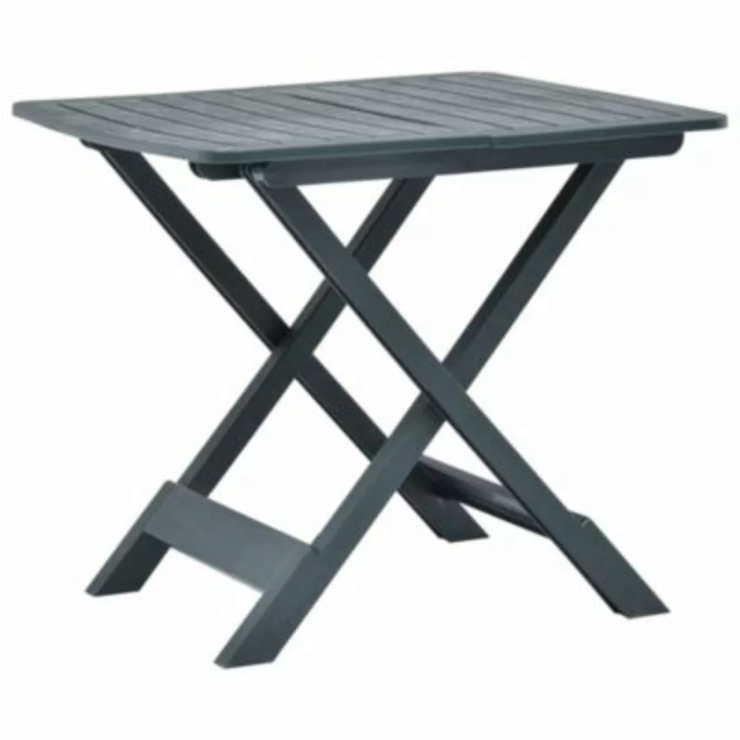 vidaXL Gartentisch Klappbar Grün 79 x 72 x 70 cm Kunststoff Tisch grün günstig online kaufen