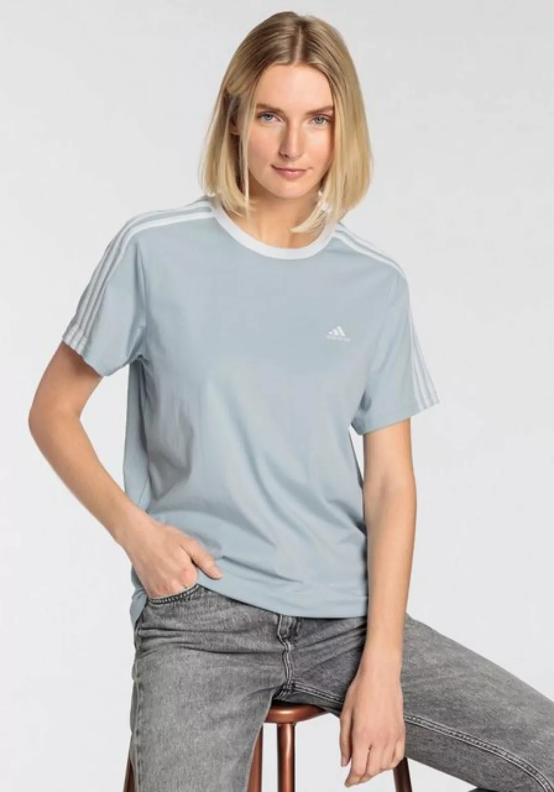 adidas Sportswear T-Shirt "ESSENTIALS 3-STREIFEN" günstig online kaufen