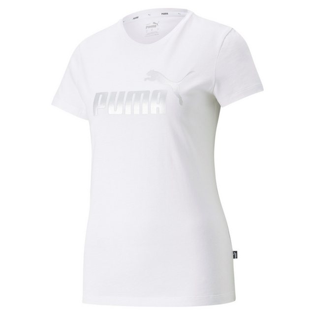 PUMA T-Shirt Puma Damen T-Shirt ESS+ Metallic Logo Tee 848303 günstig online kaufen