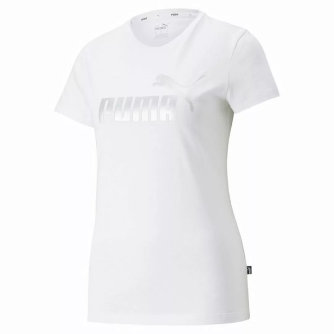 PUMA T-Shirt Puma Damen T-Shirt ESS+ Metallic Logo Tee 848303 günstig online kaufen