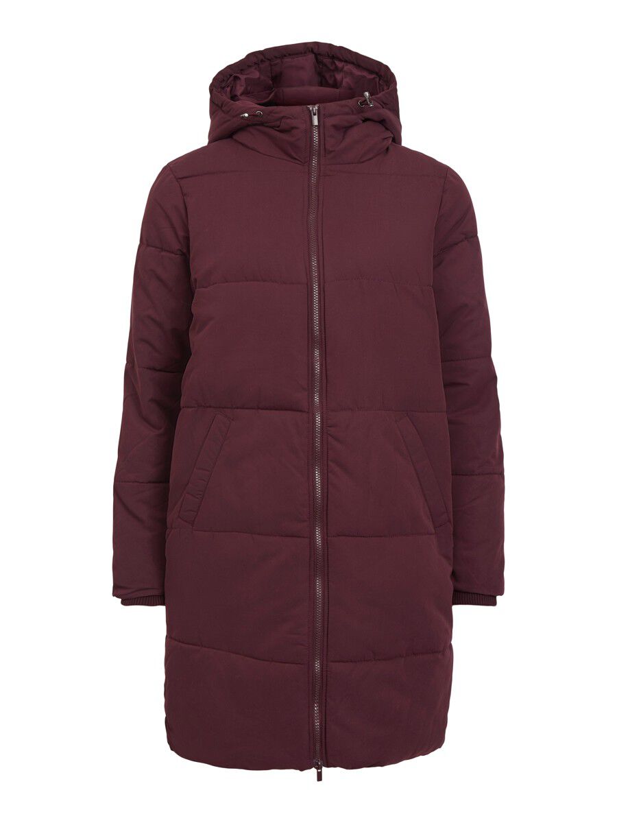 VILA Mit Kapuze Mantel Damen Rot günstig online kaufen
