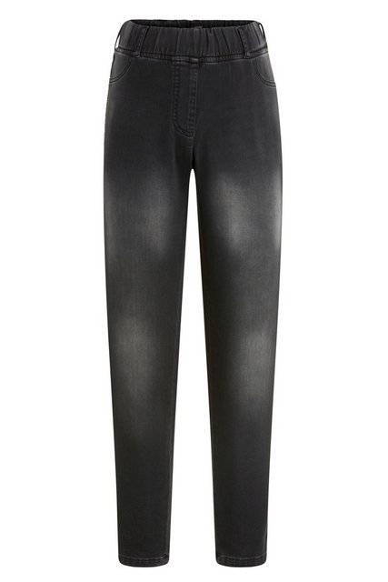 MIAMODA Lederimitathose Jeggings Tight Fit Zierstreifen Elastikbund günstig online kaufen