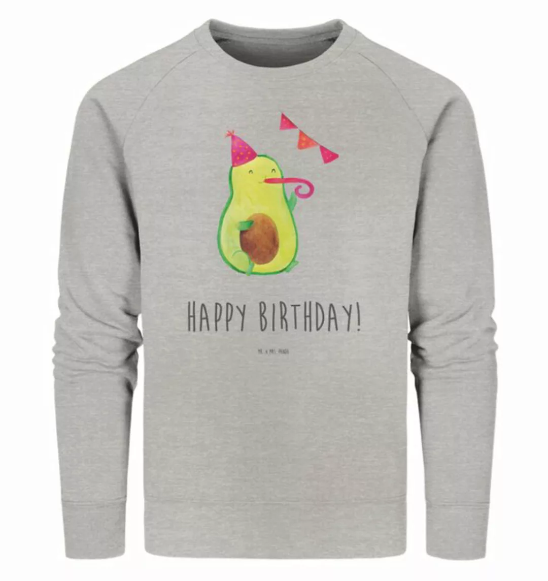 Mr. & Mrs. Panda Longpullover Größe XS Avocado Geburtstag - Heather Grey - günstig online kaufen