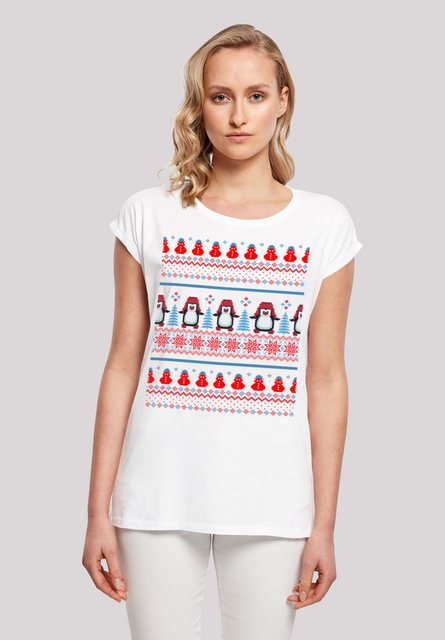 F4NT4STIC T-Shirt "Christmas Pinguin Muster", Print günstig online kaufen