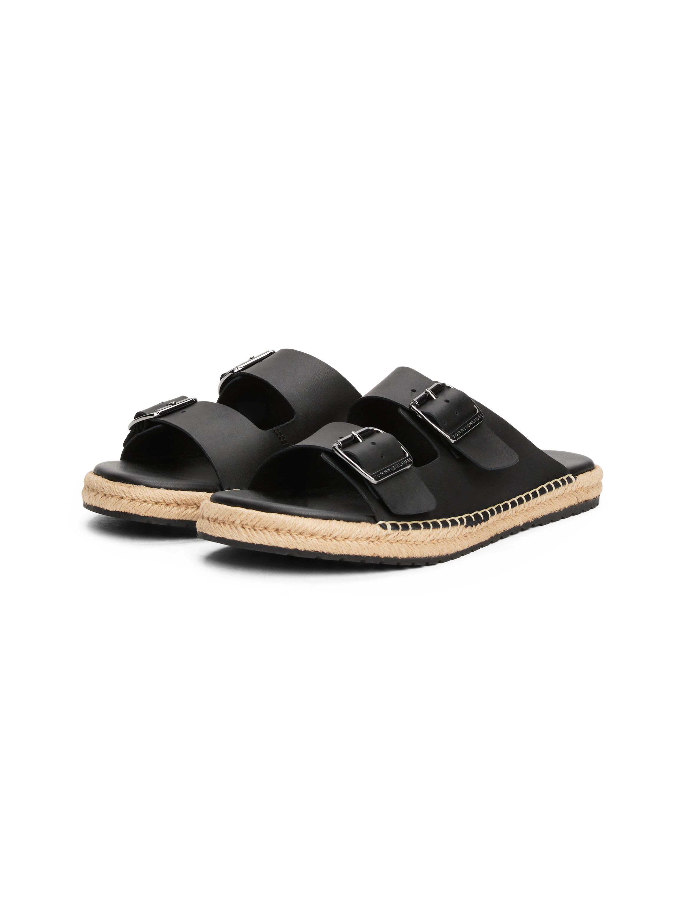 Tommy Hilfiger Pantolette "FLEX JUTTE HILFIGER LTH SANDAL", Sommerschuh, Sc günstig online kaufen