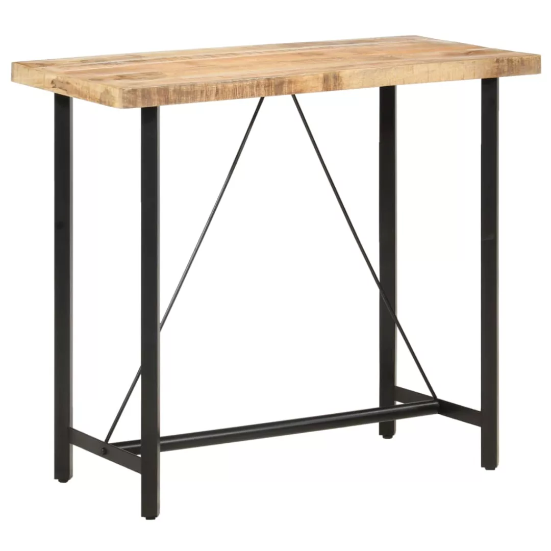 Bartisch 120x58x107 Cm Raues Mangoholz günstig online kaufen