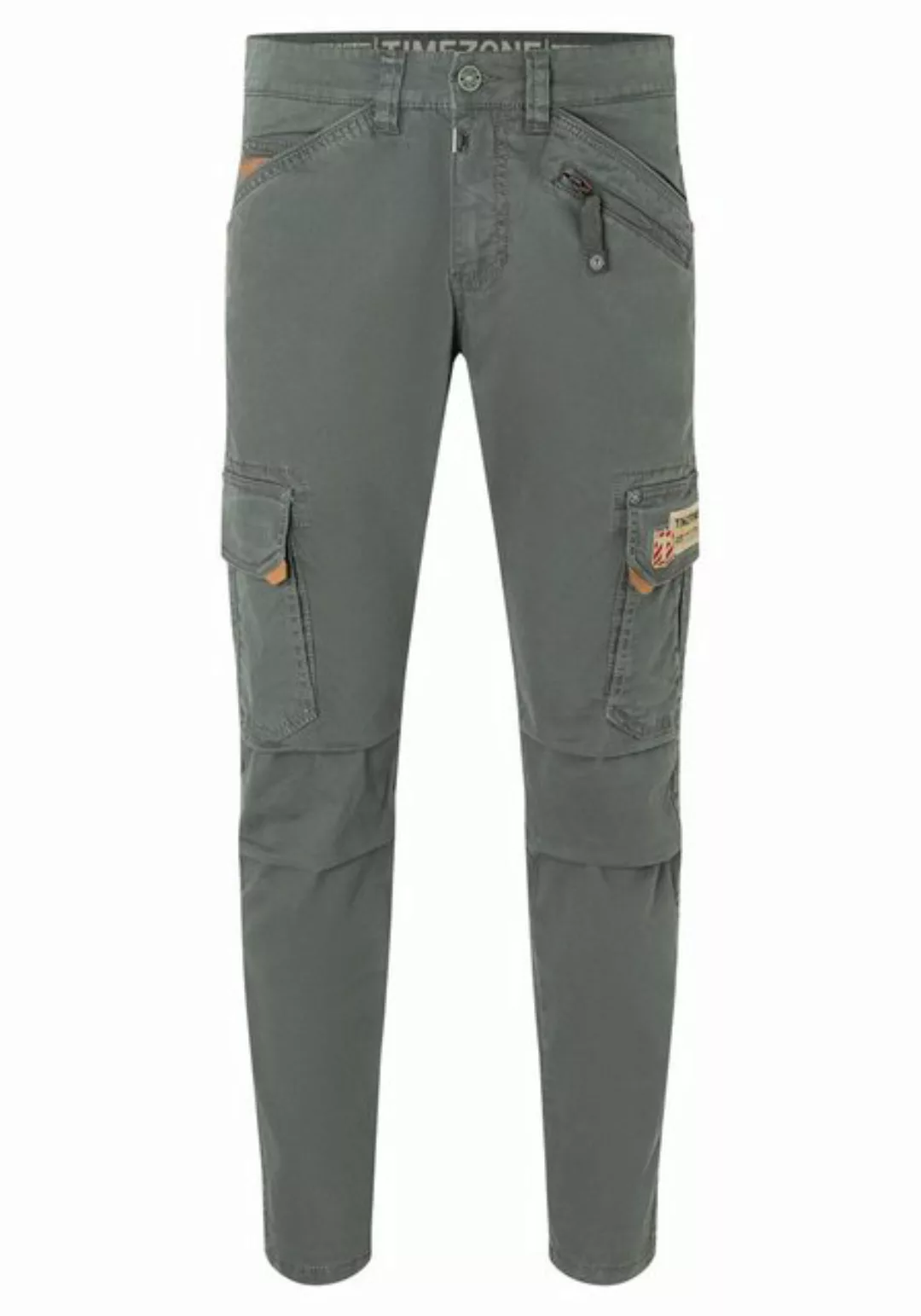 TIMEZONE Cargohose Hose Regular Fit mittlere Bundhöhe Slim Legs 5184 in Gra günstig online kaufen