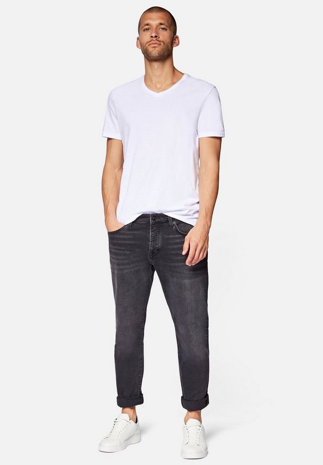 Mavi Herren Jeans Yves - Skinny Fit - Schwarz - Dark Smoke Mavi Black günstig online kaufen