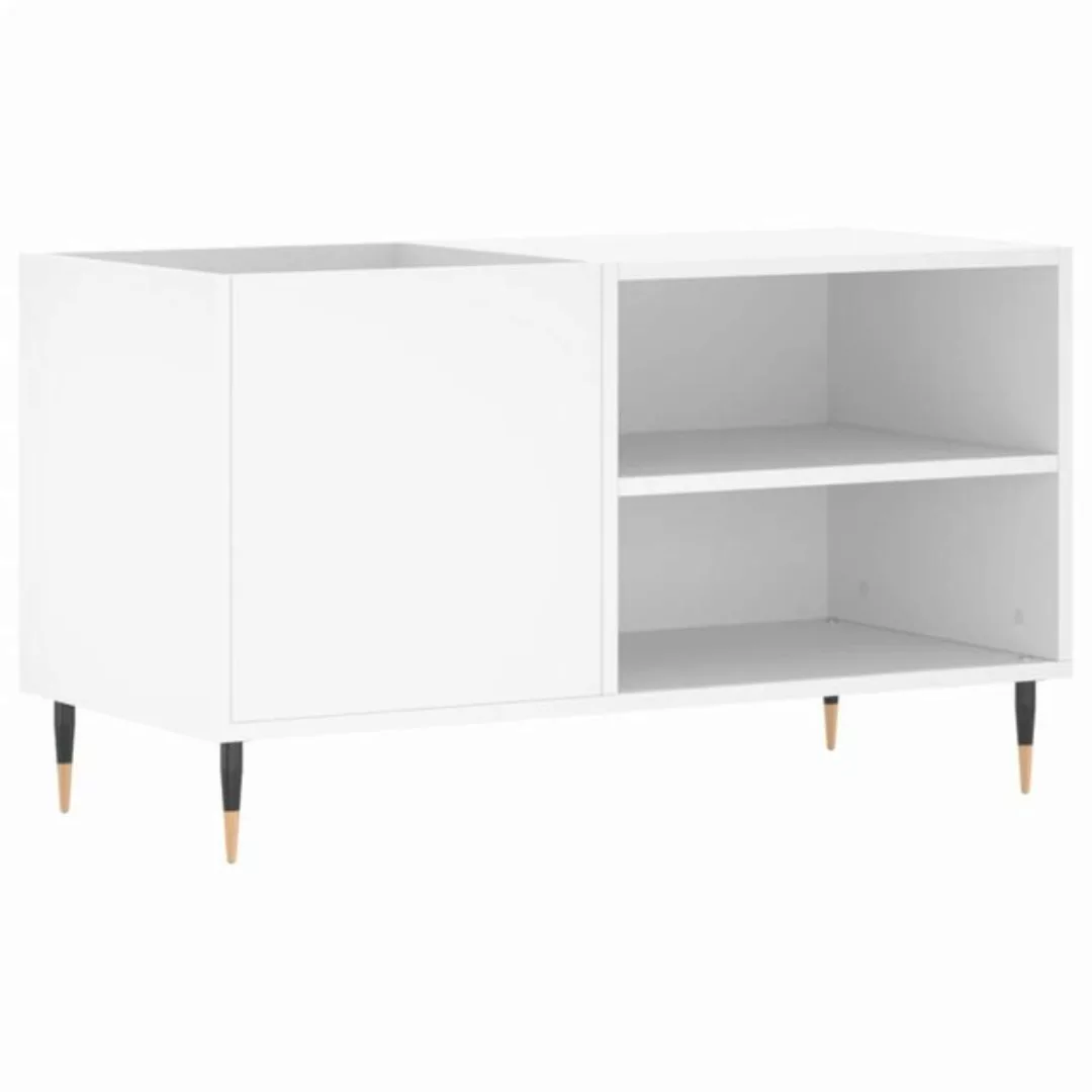 vidaXL Beistellschrank Plattenschrank Weiß 85x38x48 cm Holzwerkstoff günstig online kaufen