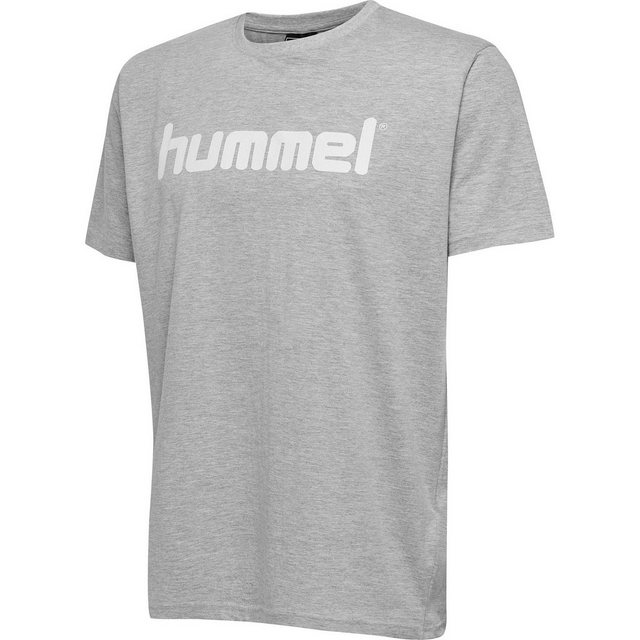 hummel T-Shirt Logo T-Shirt Sport Kurzarm Rundhals Shirt aus Baumwolle HMLG günstig online kaufen