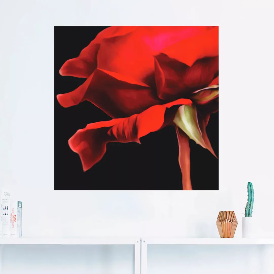 Artland Wandbild "Rose", Blumen, (1 St.), als Alubild, Outdoorbild, Wandauf günstig online kaufen
