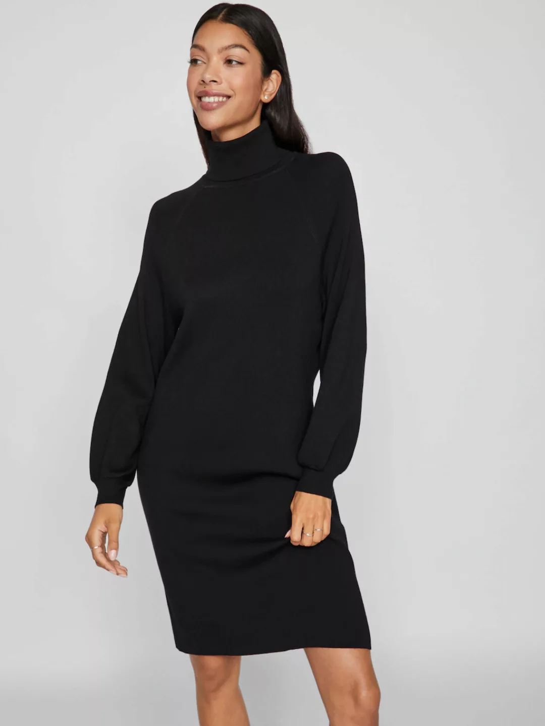 Vila Strickkleid "VIOSTRIA ROLL NECK L/S KNIT DRESS - NOOS" günstig online kaufen