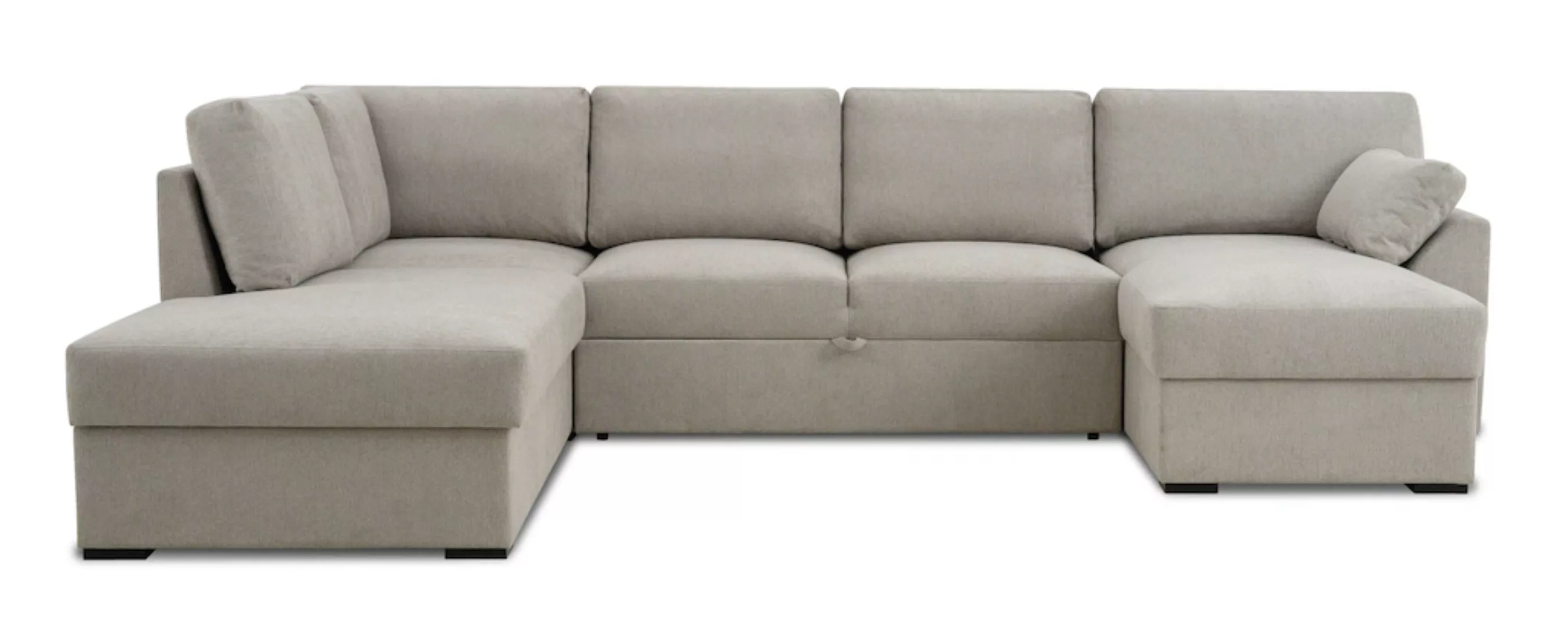 Home affaire Wohnlandschaft "Citry", Breite 309 cm, Chenille, Bettfunktion, günstig online kaufen