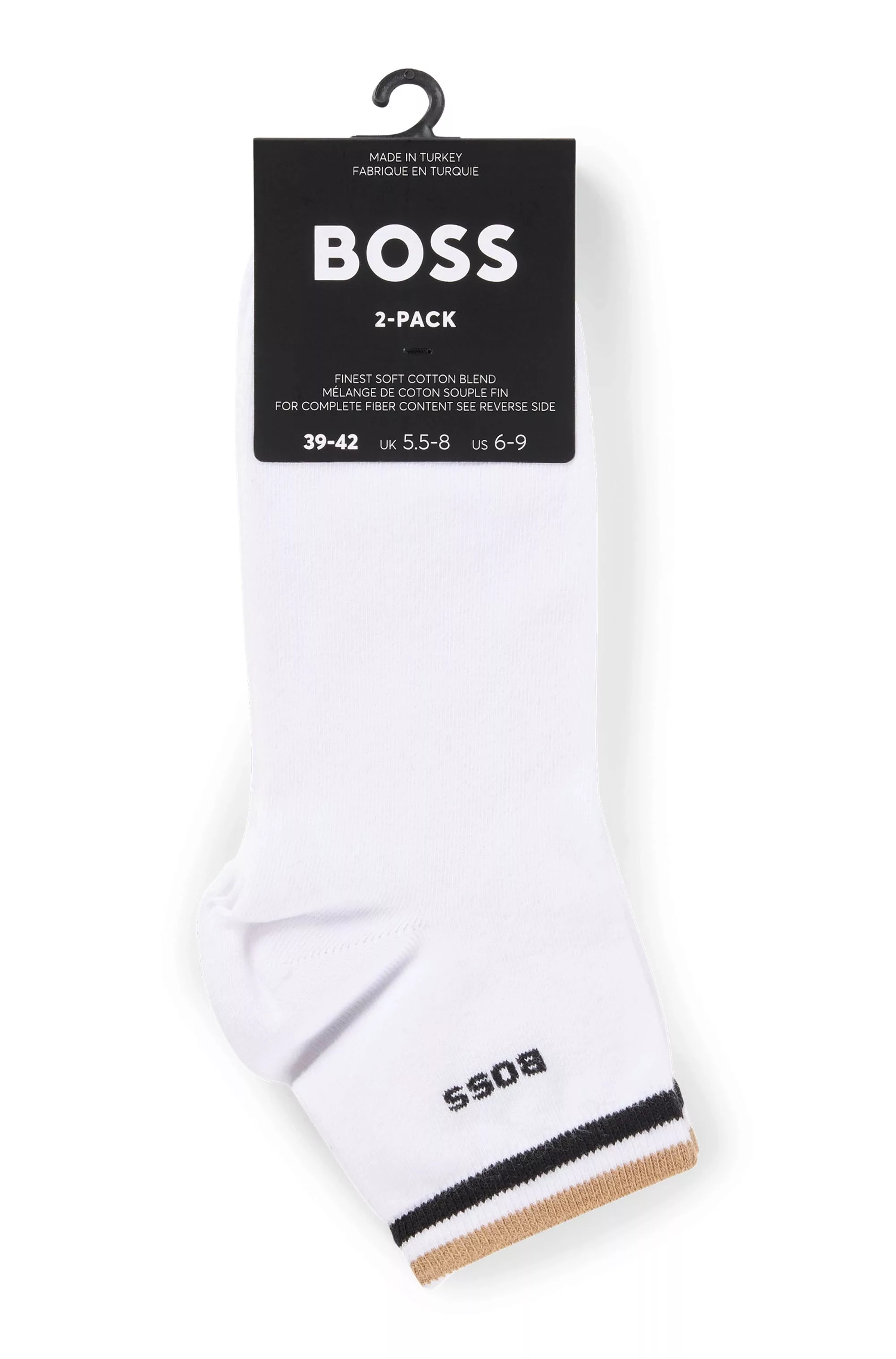 BOSS Freizeitsocken "2P SH Stripe CC", (Packung, 2 Paar, 2er), mit BOSS Sch günstig online kaufen