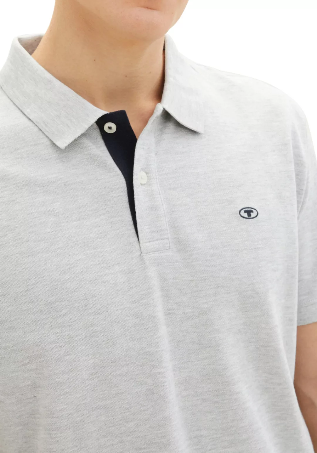 TOM TAILOR Poloshirt, mit Knopfleiste und Logo günstig online kaufen