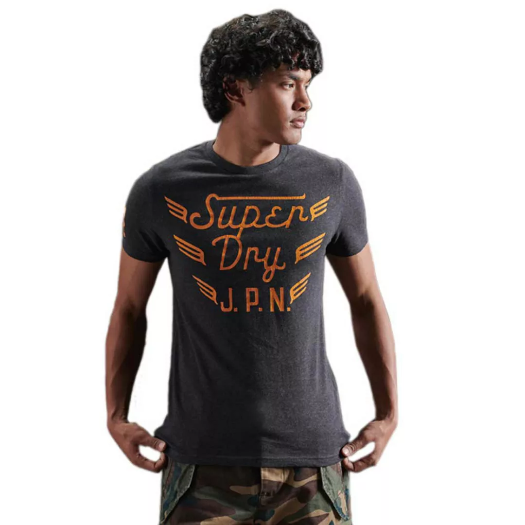 Superdry Cooper Label Kurzarm T-shirt S Heritage Indigo günstig online kaufen