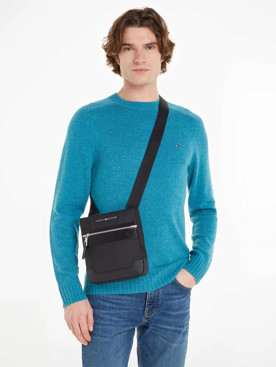 Tommy Hilfiger Mini Bag "TH ELEVATED NYLON MINI CROSSOVER", Herrenschultert günstig online kaufen