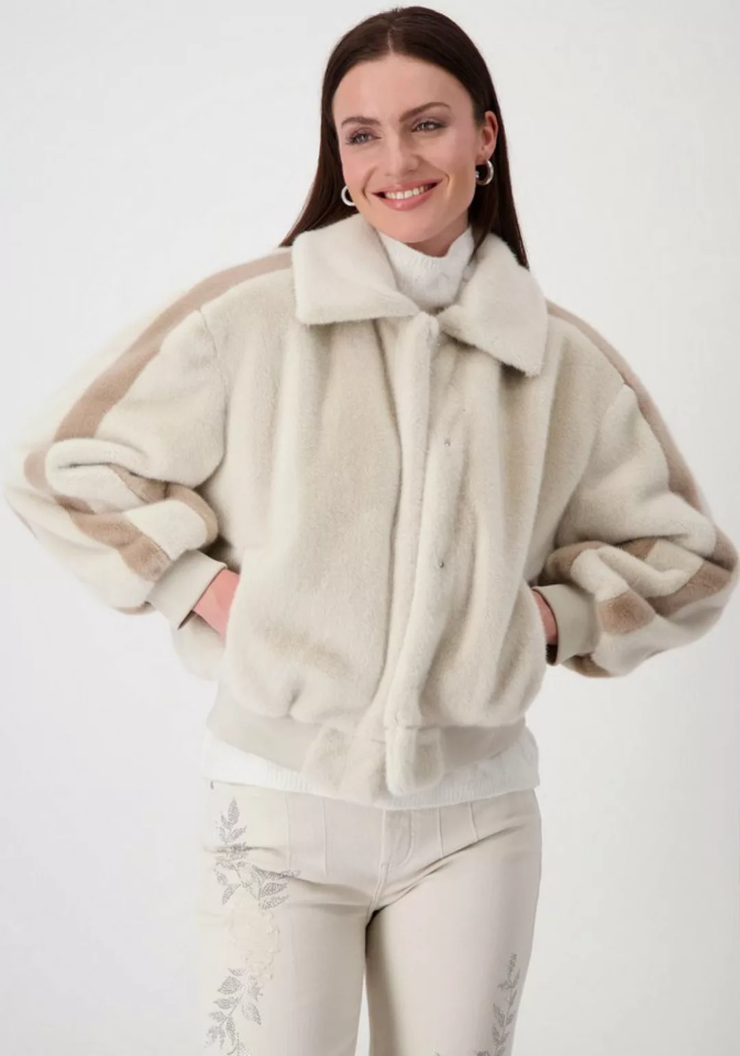 Monari Outdoorjacke aus Fake Fur günstig online kaufen