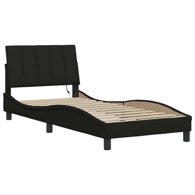 vidaXL Bett Bettgestell ohne Matratze Schwarz 80x200 cm Stoff günstig online kaufen