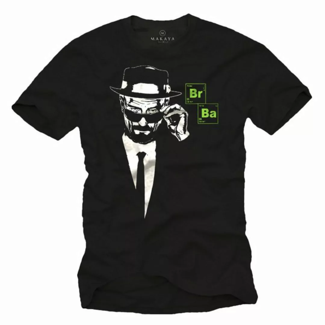 MAKAYA Print-Shirt Bad Heisenberg Br Ba Kurzarm TShirt Herren Männer mit Dr günstig online kaufen