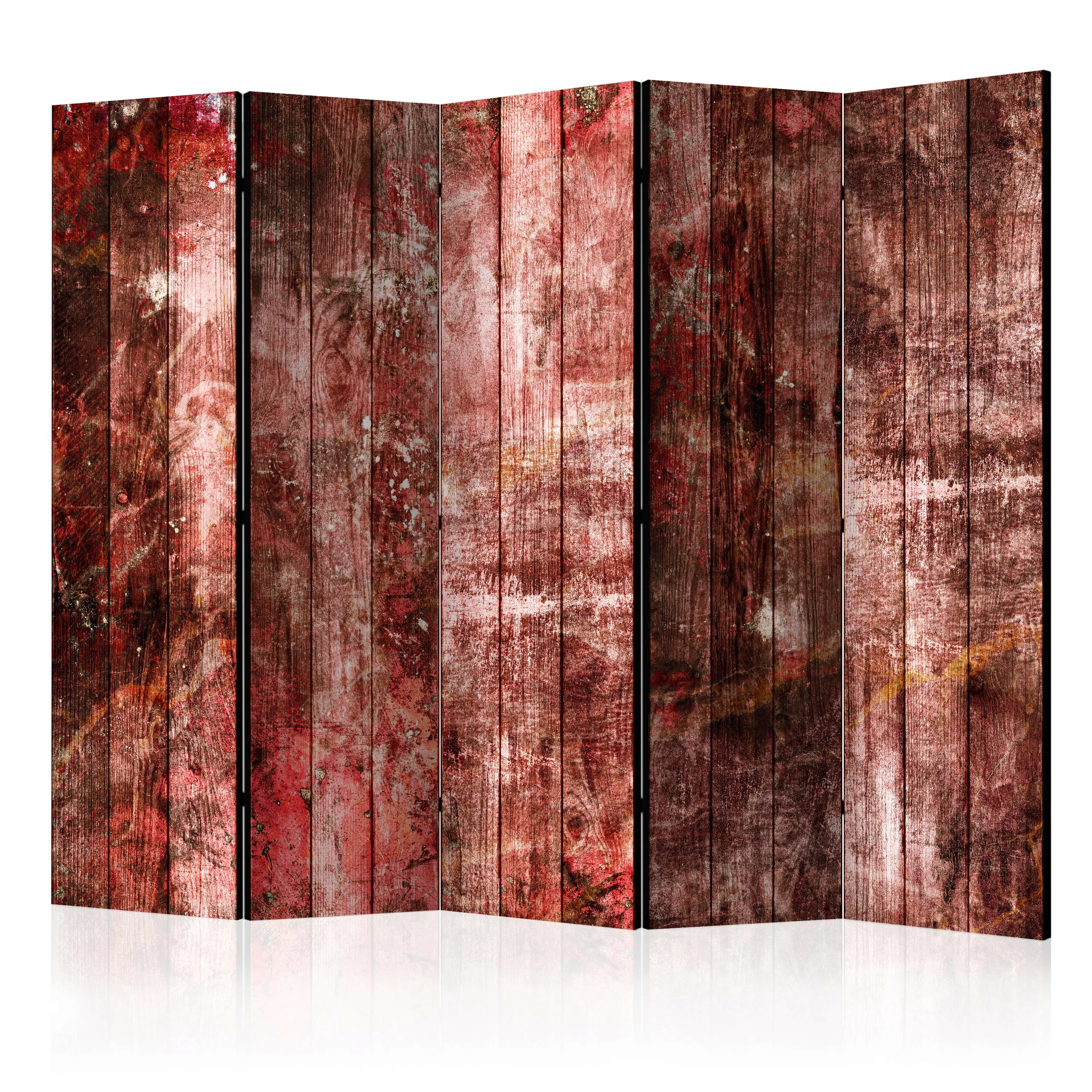 5-teiliges Paravent - Purple Wood Ii [room Dividers] günstig online kaufen