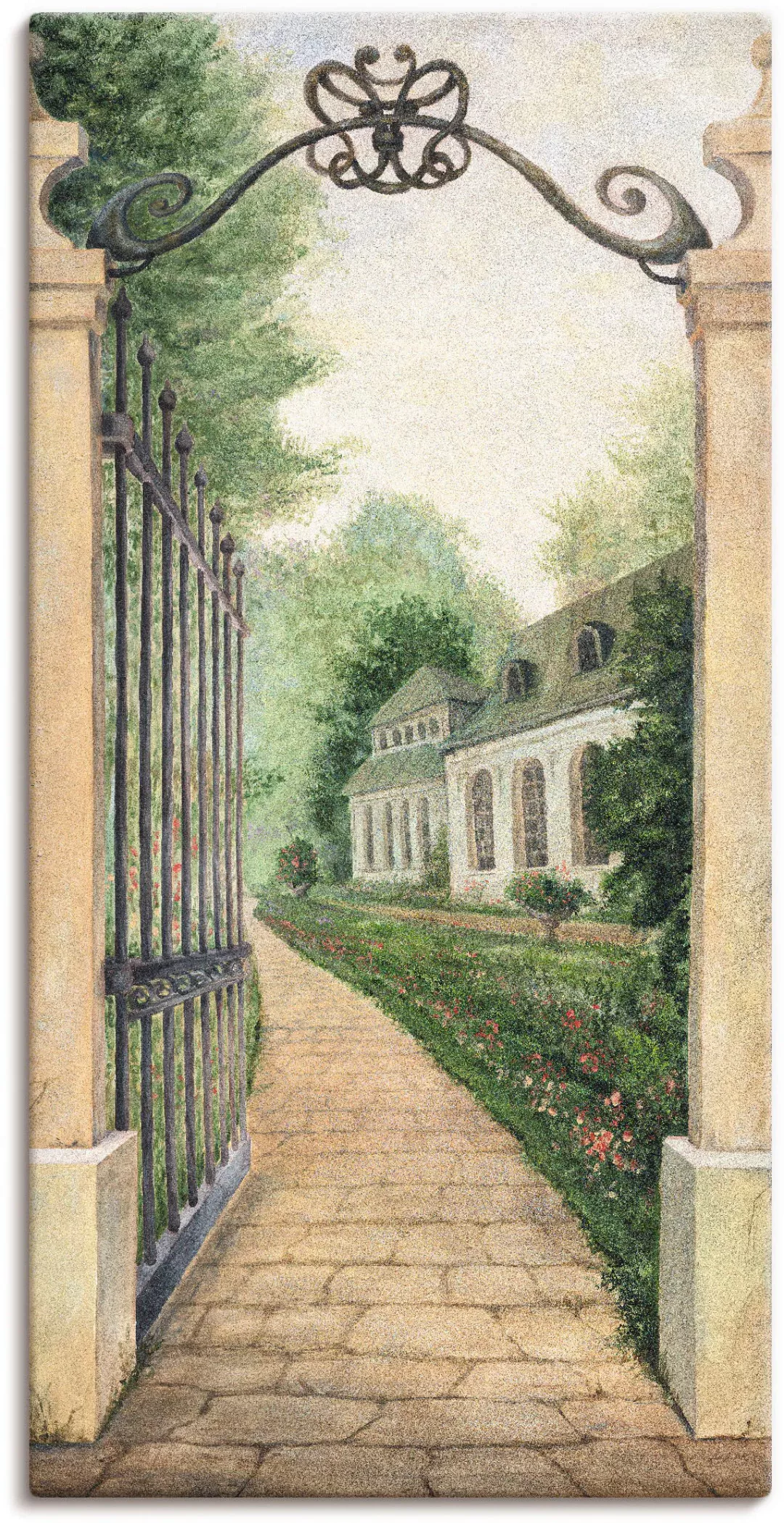 Artland Wandbild "Fresco - Blick durchs Gartentor", Garten, (1 St.) günstig online kaufen