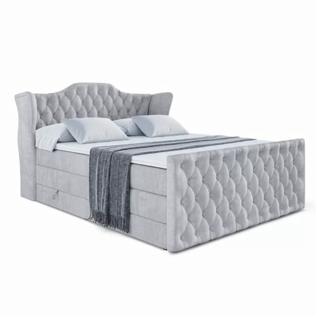 ALTDECOR Boxspringbett VILA-Z KING (Multipocket-Matratze H4, H3 Matratze Bo günstig online kaufen