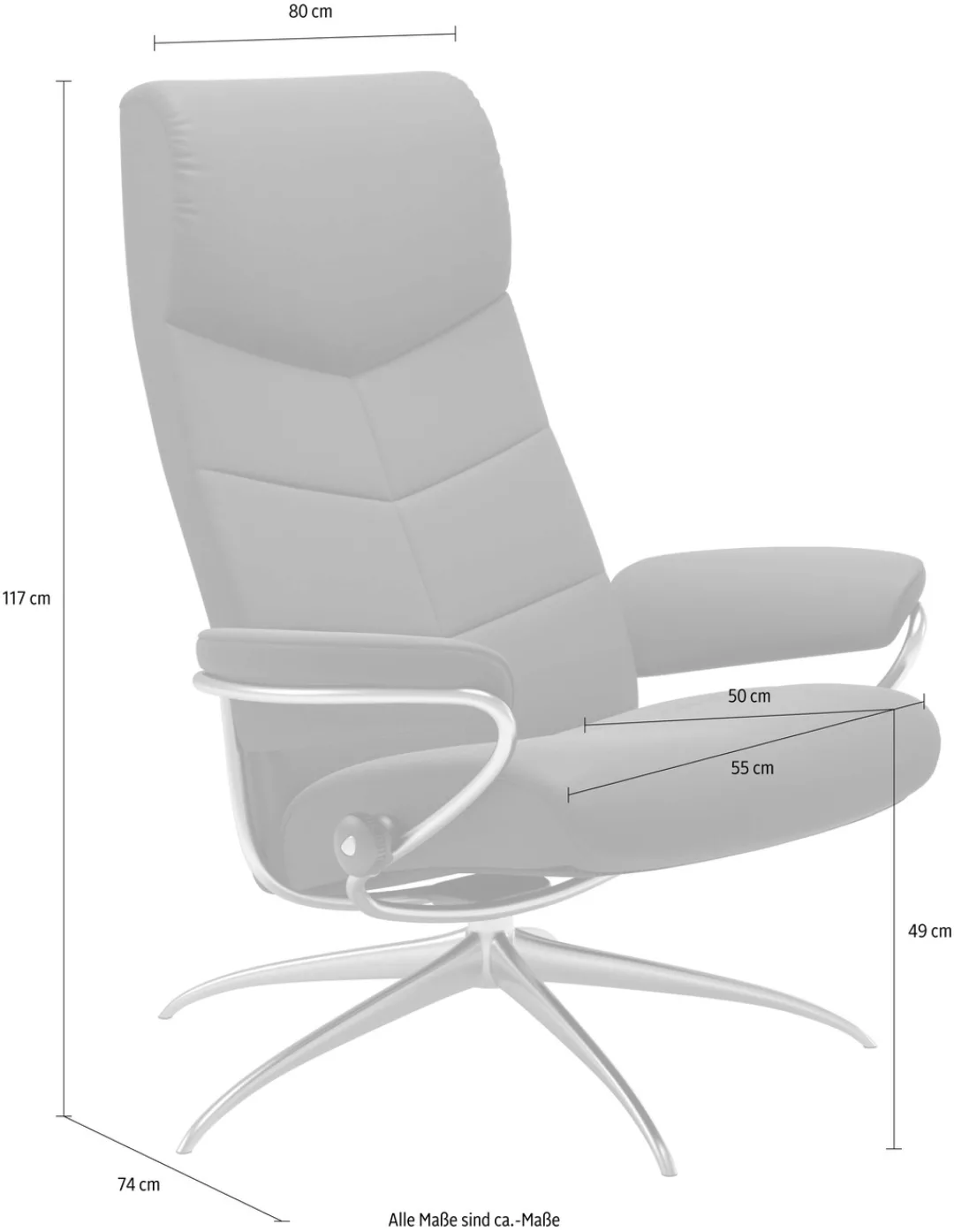 Stressless Relaxsessel "Dublin", High Back, mit Star Base, Gestell Chrom günstig online kaufen