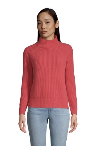 Relaxter Stehkragen-Pullover aus Kaschmir in Petite-Größe, Damen, Größe: L günstig online kaufen