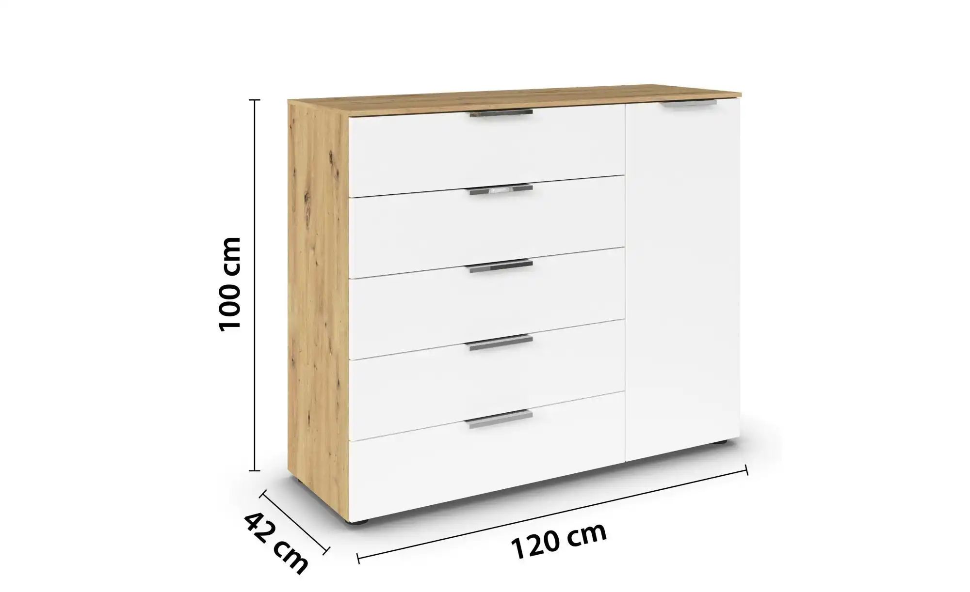 Sideboard ¦ holzfarben ¦ Maße (cm): B: 120 H: 100 Kommoden & Sideboards > S günstig online kaufen