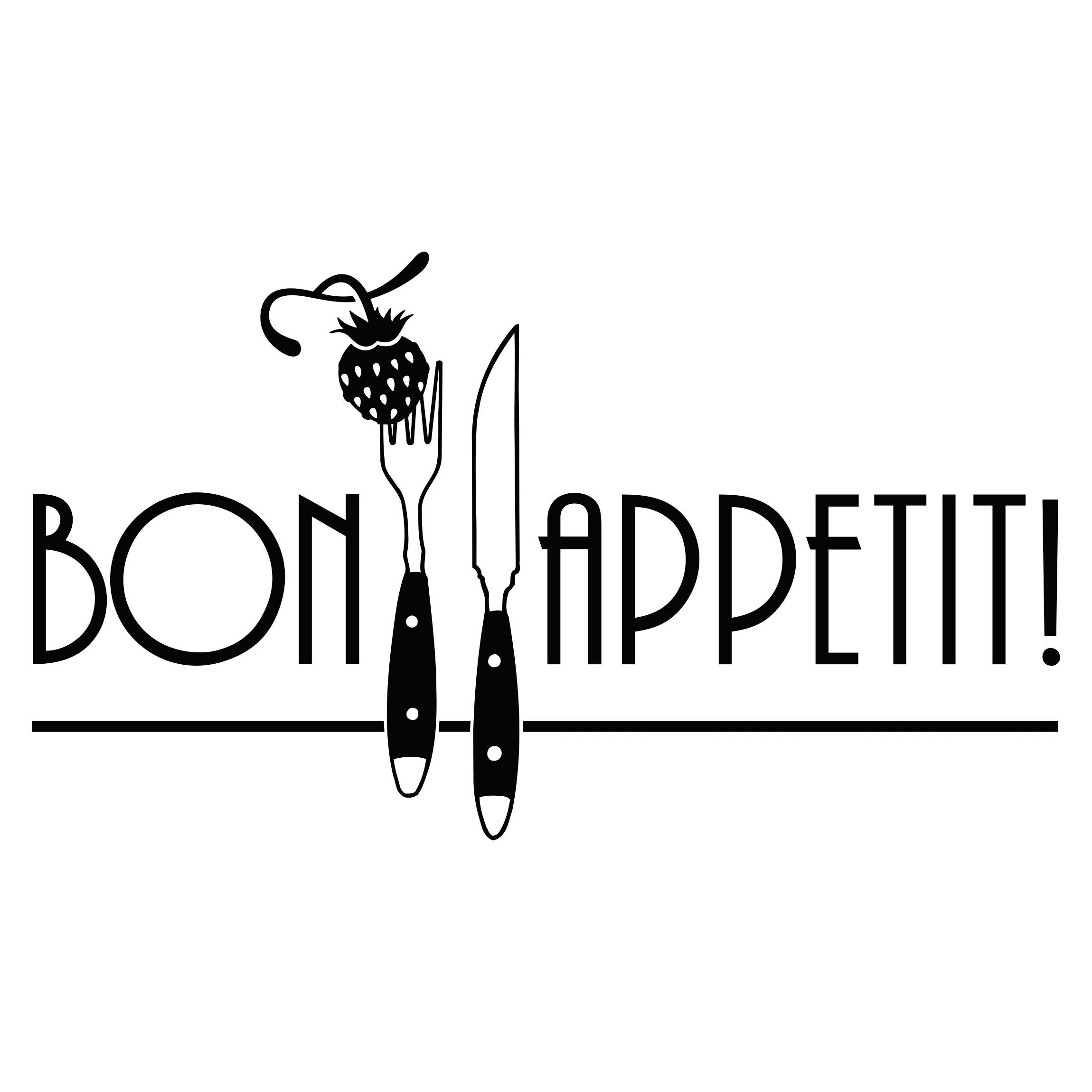 Wandtattoo Küchenspruch No.SF141 Bon Appetit günstig online kaufen