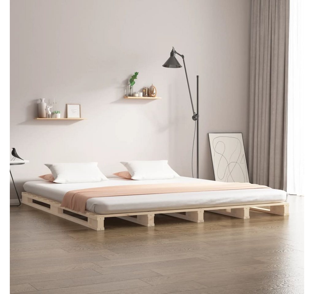 furnicato Bett Palettenbett 180x200 cm Massivholz günstig online kaufen