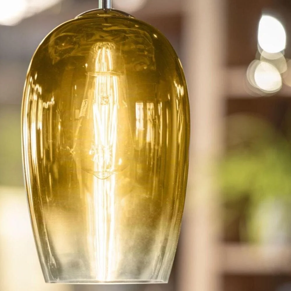 Pendelleuchte Pantilo Oval in Gold E27 ohne Deckenrosette günstig online kaufen