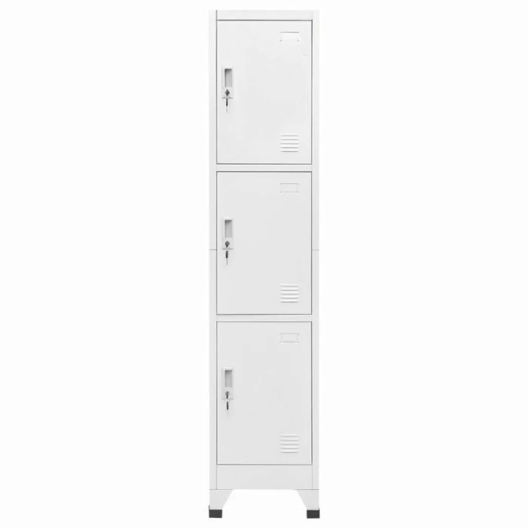 vidaXL Mehrzweckschrank Schließfachschrank mit 3 Fächern 38x45x180 cm günstig online kaufen