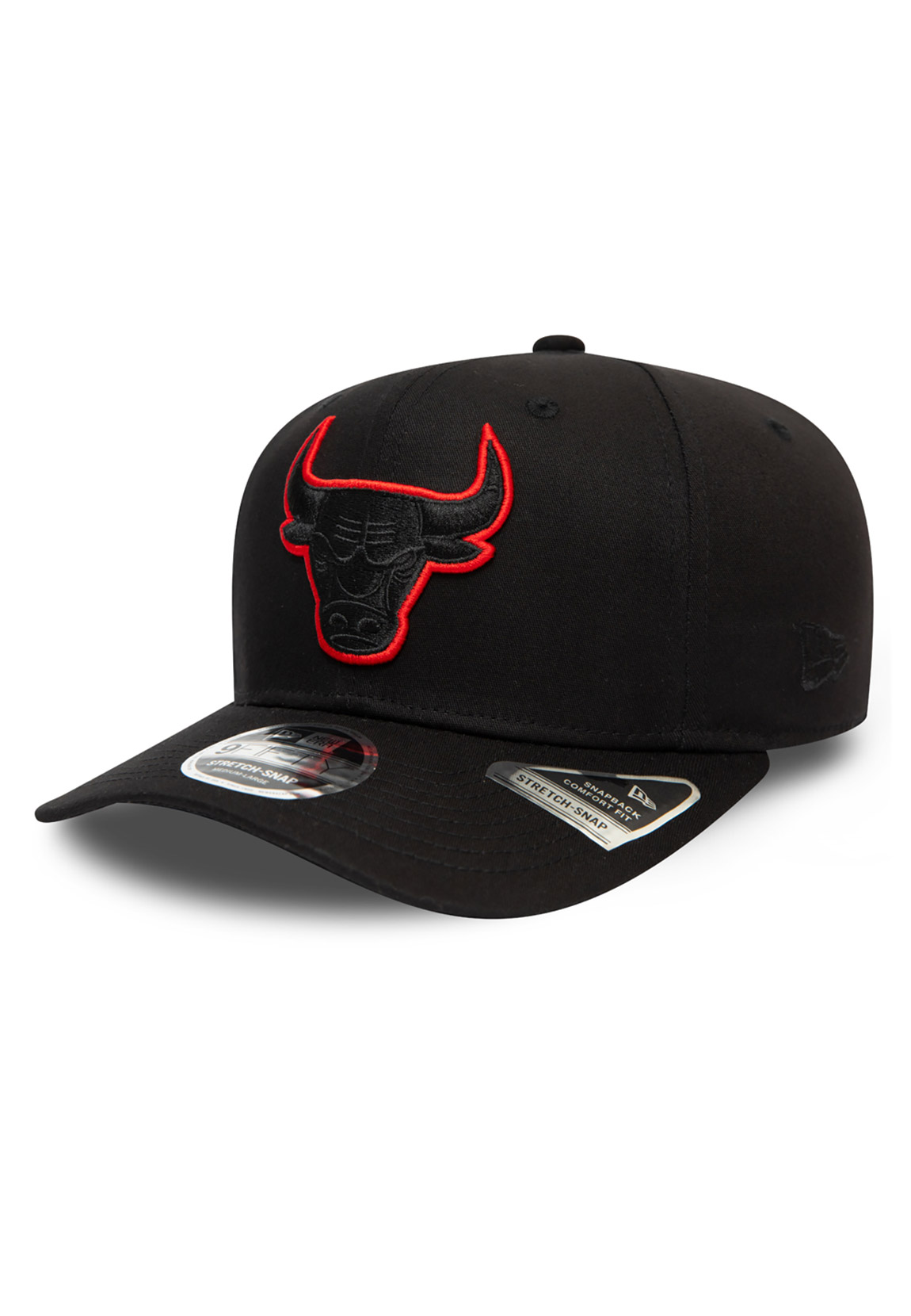 New Era Team Outline 9Fifty Stretch-Snap Cap CHICAGO BULLS Schwarz günstig online kaufen