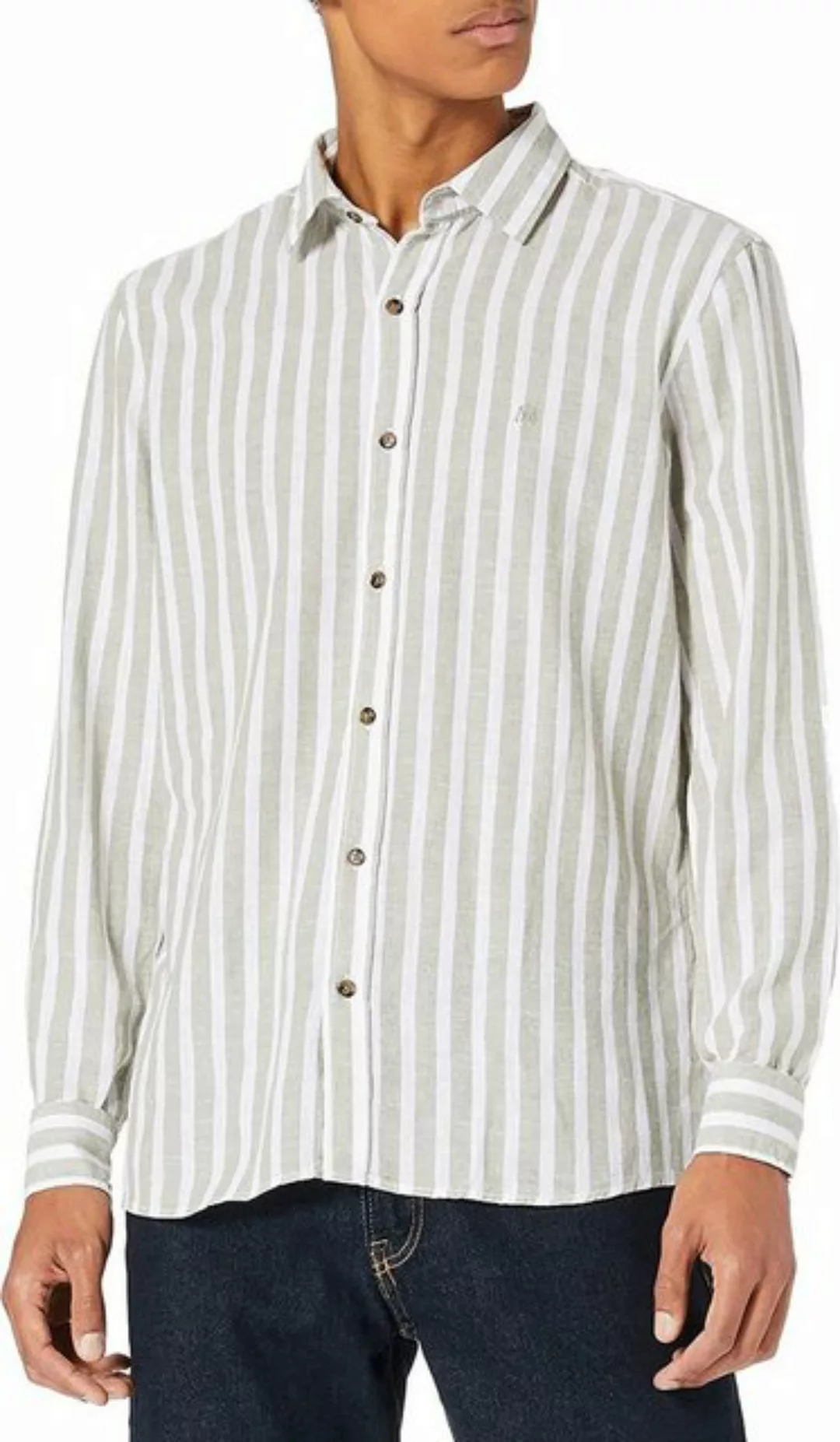 Mavi Streifenhemd Stripe Shirt Hemd Oil Green günstig online kaufen