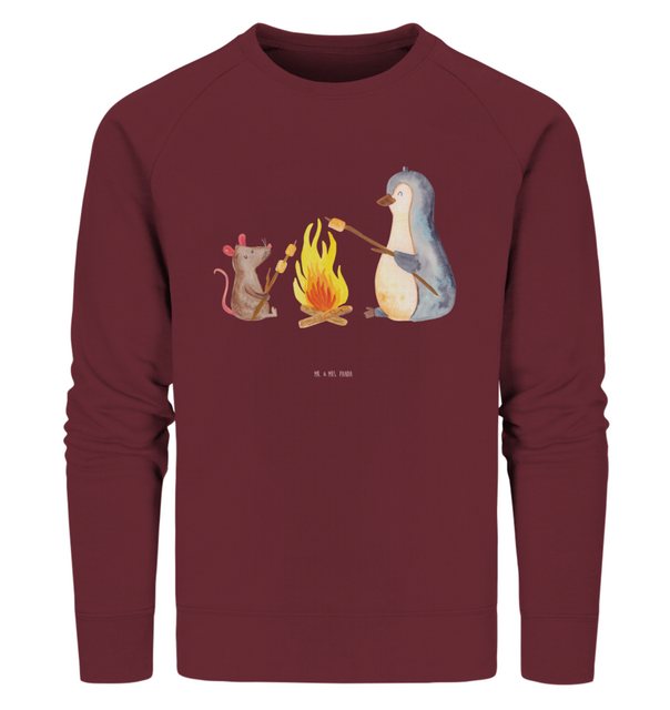 Mr. & Mrs. Panda Longpullover Größe XXL Pinguin Lagerfeuer - Burgundy - Ges günstig online kaufen