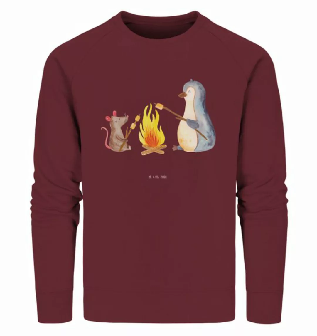 Mr. & Mrs. Panda Longpullover Größe S Pinguin Lagerfeuer - Burgundy - Gesch günstig online kaufen