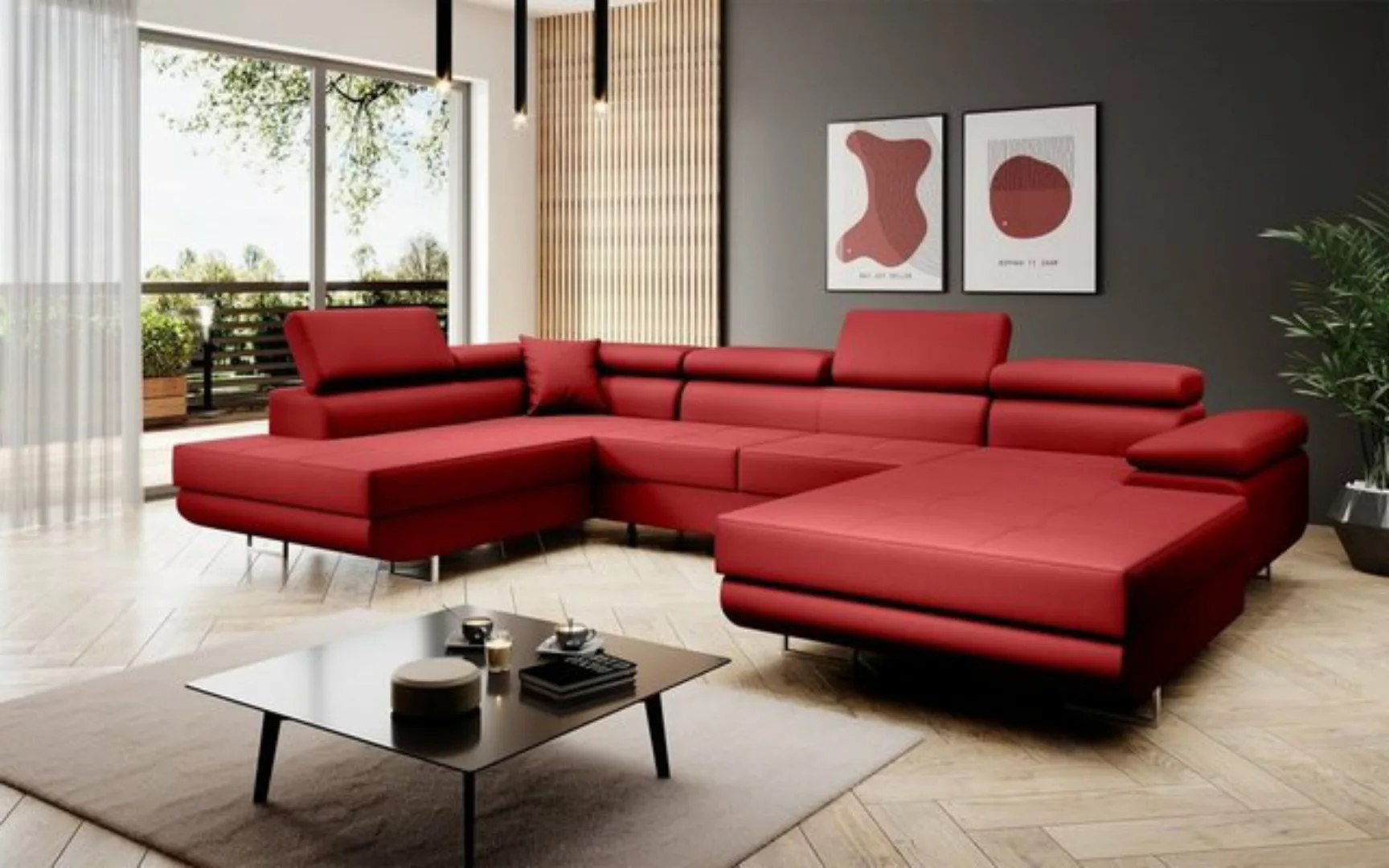 Luxusbetten24 Schlafsofa Designer Sofa Lago, mit Stauraum und Schlaffunktio günstig online kaufen