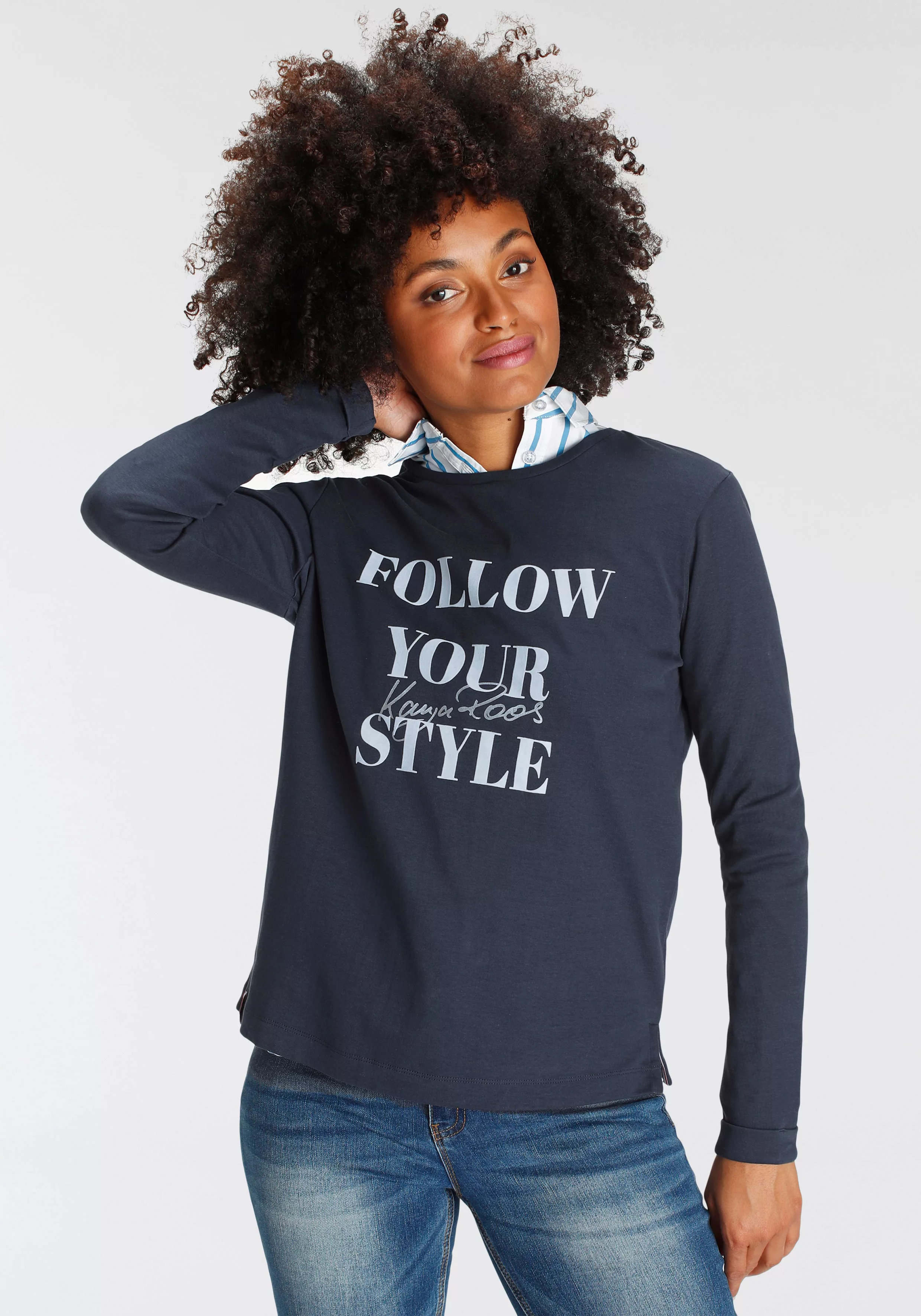 KangaROOS Sweater mit großem Logodruck günstig online kaufen