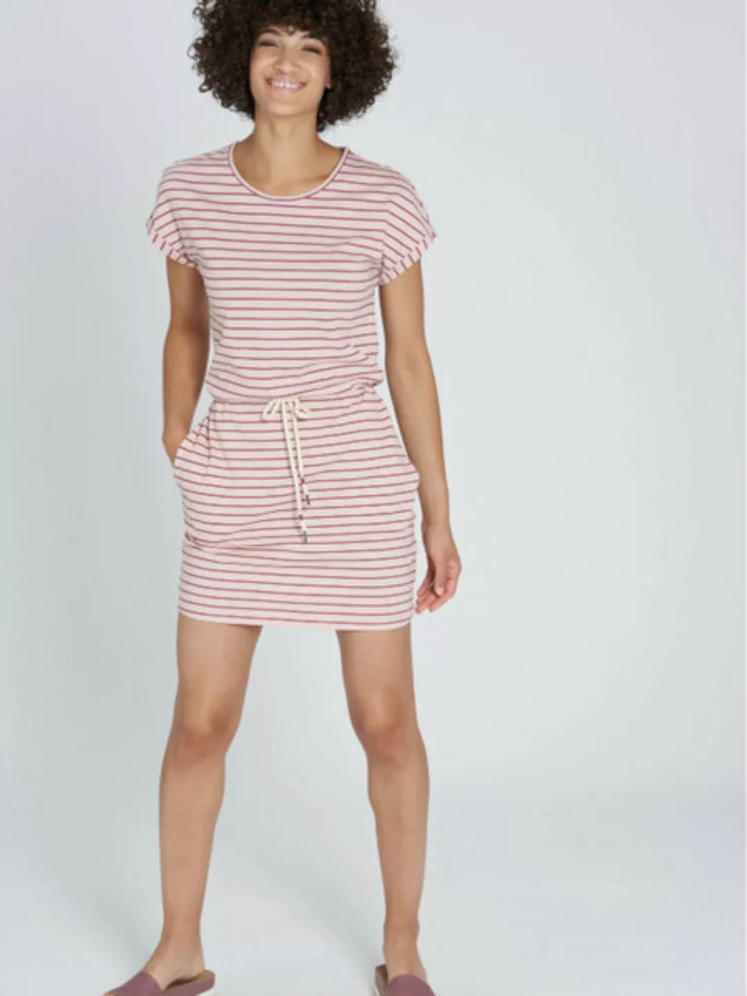 Recolution Damen Jersey-kleid Stripes Reine Bio-baumwolle günstig online kaufen