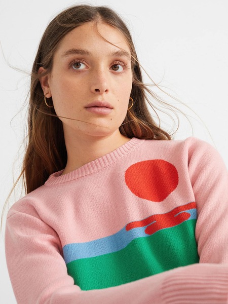Sweater Sunset Trash Knit günstig online kaufen
