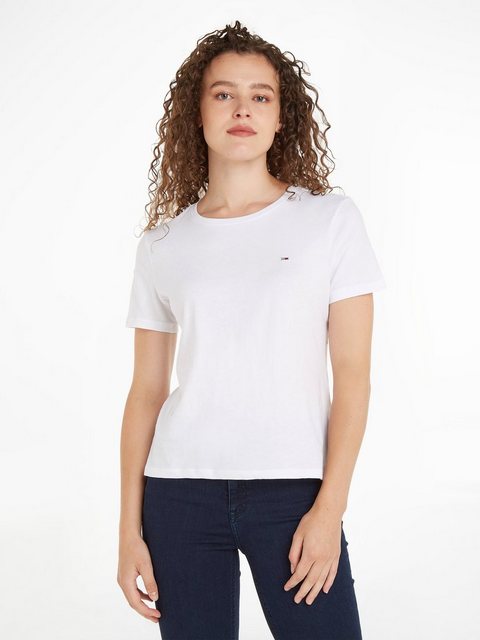 Tommy Jeans Rundhalsshirt TJW SOFT JERSEY TEE mit Tommy Jeans Logo-Flag auf günstig online kaufen