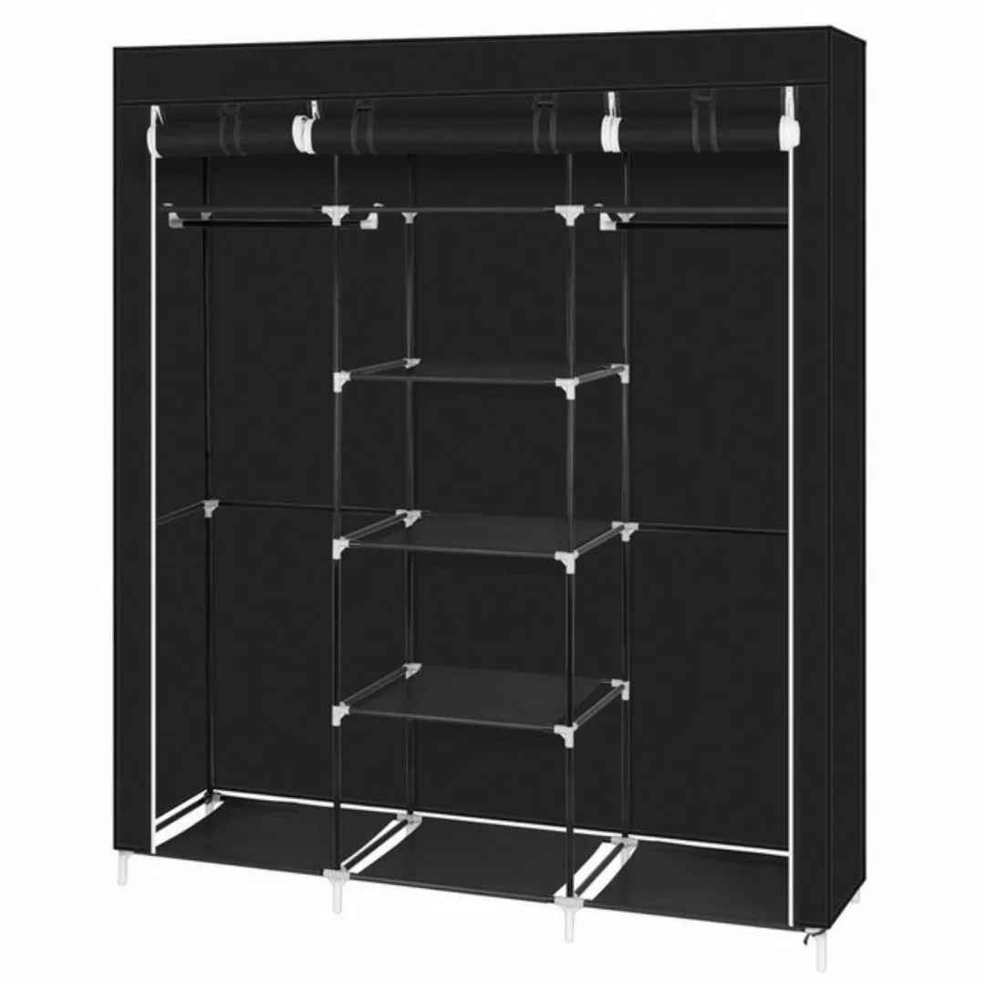 Bellavio Kleiderschrank Stoffschrank 5 Ebenen (9 Fächer, 1-St., 150x45x175c günstig online kaufen